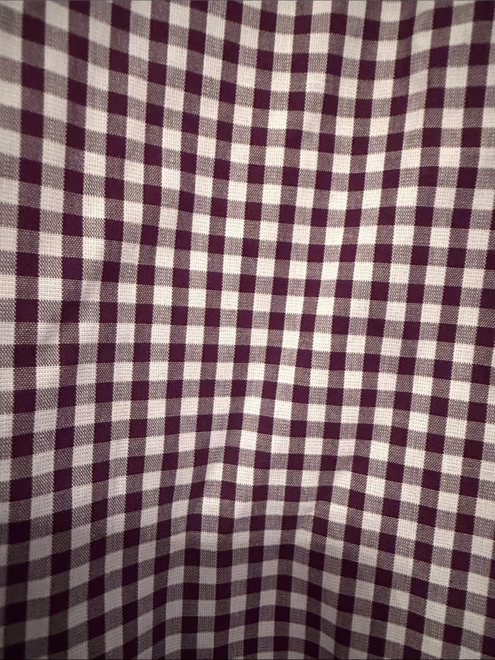 Banana Republic Men's Purple & White Gingham Dress Shirt Size Large Tall